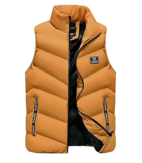 Veste mi-saison sans manches moderne pour homme
