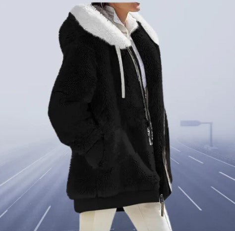 Veste d'hiver souple pour femme coupe ajustée