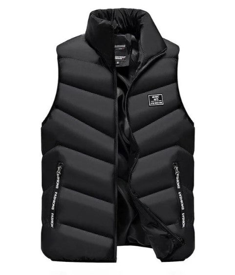Veste mi-saison sans manches moderne pour homme