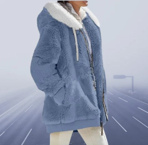 Veste d'hiver souple pour femme coupe ajustée