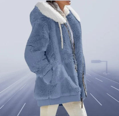 Veste d'hiver souple pour femme coupe ajustée