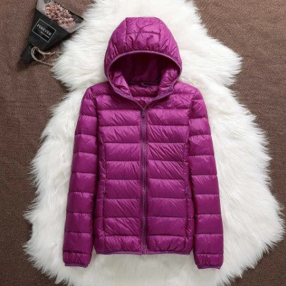 Parka duvet femme chaud à capuche