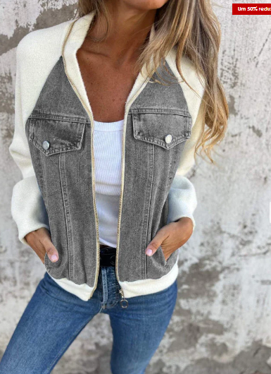Veste en jean tendance pour femme