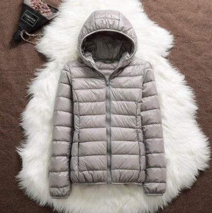 Parka duvet femme chaud à capuche