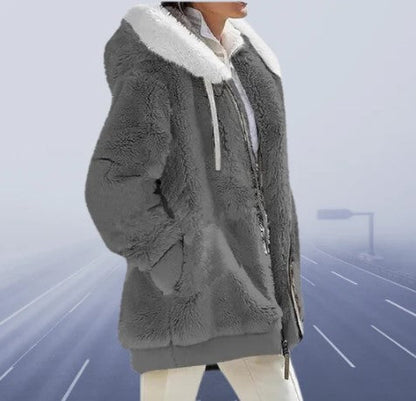 Veste d'hiver souple pour femme coupe ajustée