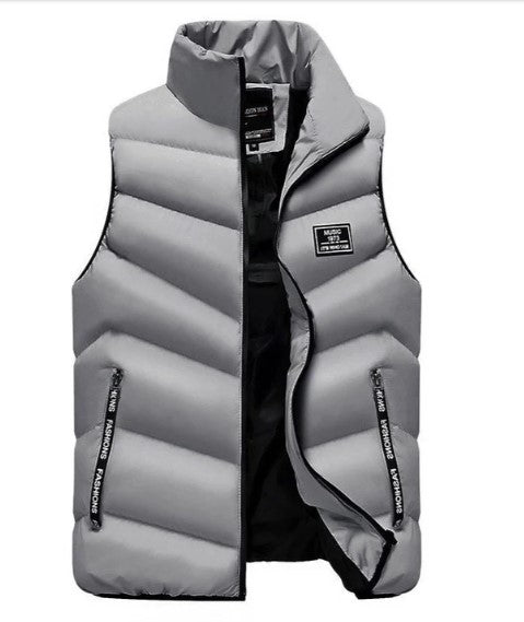 Veste mi-saison sans manches moderne pour homme