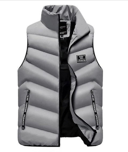 Veste mi-saison sans manches moderne pour homme