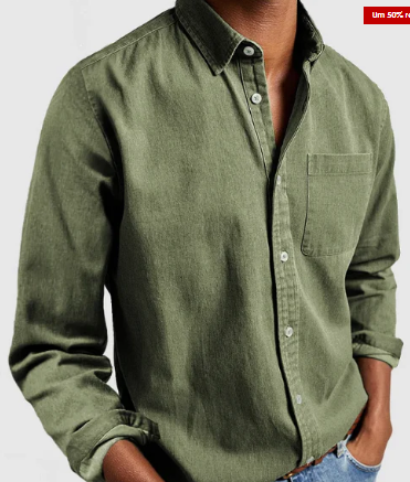 Chemise homme en coton pour l'été