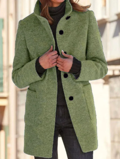 Manteau élégant à boutons pour femme