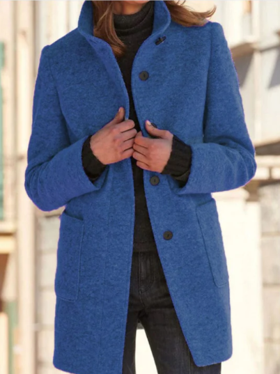 Manteau élégant à boutons pour femme
