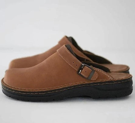 Pantoufles homme classiques confortables en cuir