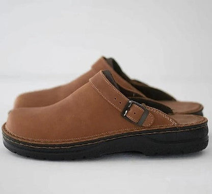 Pantoufles homme classiques confortables en cuir