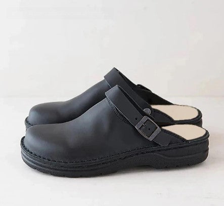 Pantoufles homme classiques confortables en cuir