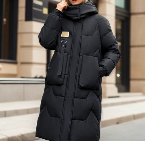 Longue Parka d'hiver chaude pour femme