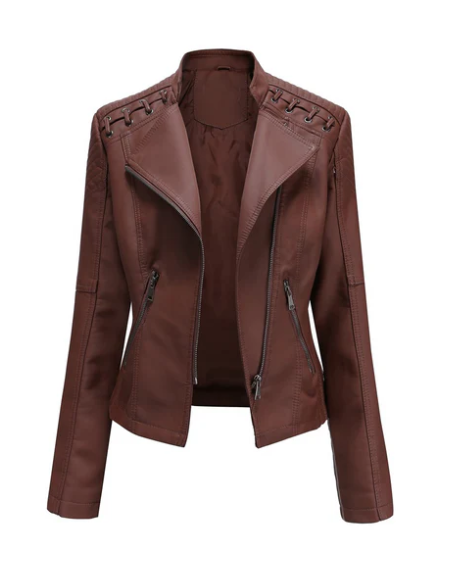 Sani - Veste en cuir élégante pour femme