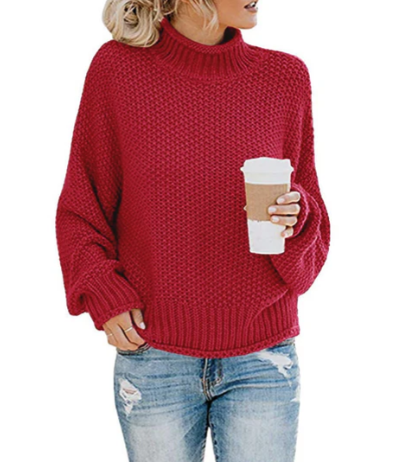 Pull col roulé femme Doux et chaud