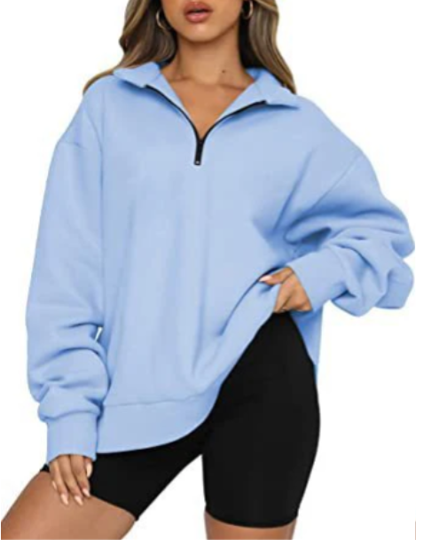 Sweat-shirt Femme Col Élégant