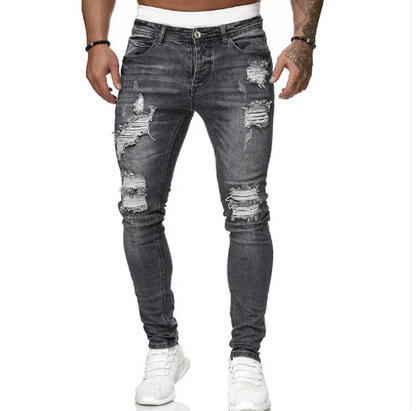 Jeans Homme Slim Fit Tendance Décontracté
