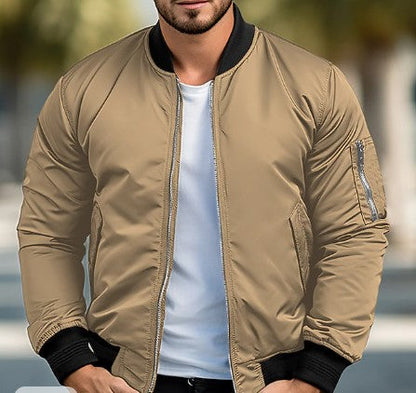 Blouson aviateur homme noir moderne