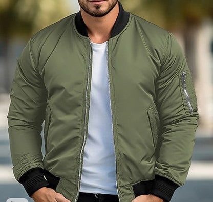 Blouson aviateur homme noir moderne