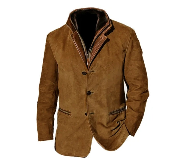 Blazer stylé avec boutons et col montant