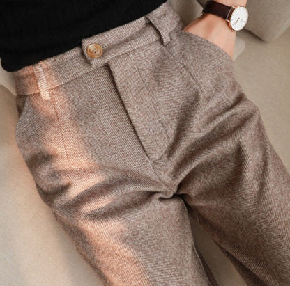 Pantalon élégant pour homme 100 % laine