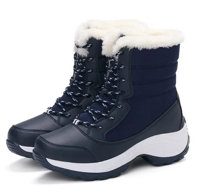 Bottes d'hiver chaudes grande taille garnies de fourrure