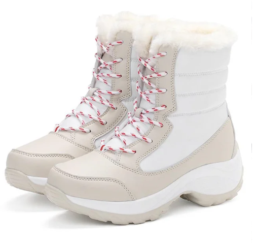 Bottes d'hiver chaudes grande taille garnies de fourrure