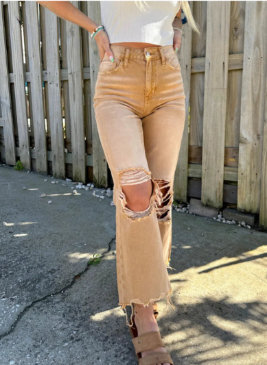 Jean déchiré femme style tendance