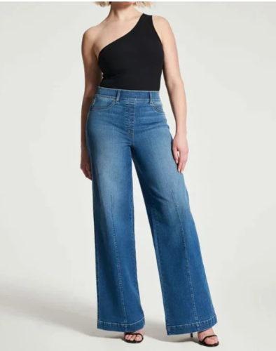 Damenoberjeans Mit Weitem Bein - IdealeKleiden