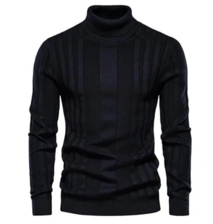 Pull roulé slim fit au design moderne