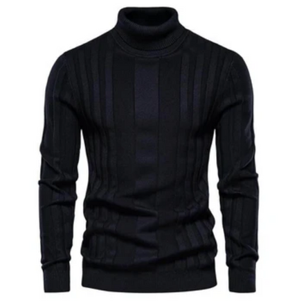 Pull roulé slim fit au design moderne