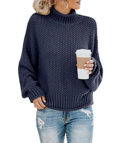 Pull col roulé femme Doux et chaud