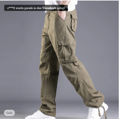 David - Pantalon Cargo Homme Coupe Slim Moderne