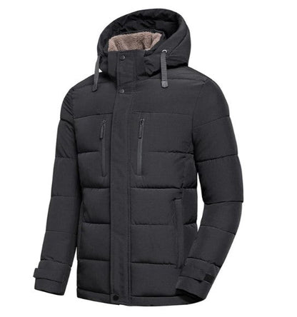 Blouson d'hiver pour homme à capuche amovible, style moderne