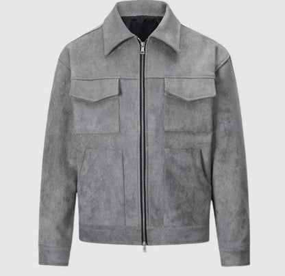 Blouson en cuir homme style motard classique