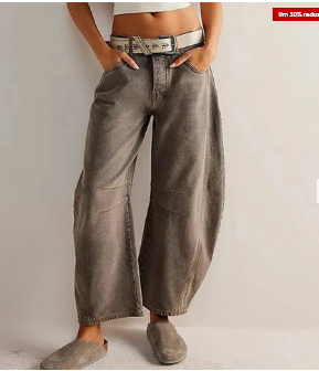 Jean femme confortable coupe ample confort