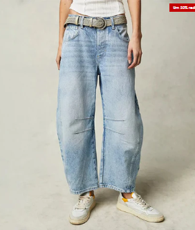Jean femme confortable coupe ample confort