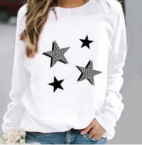 Pull graphique en coton au design tendance