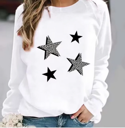 Pull graphique en coton au design tendance