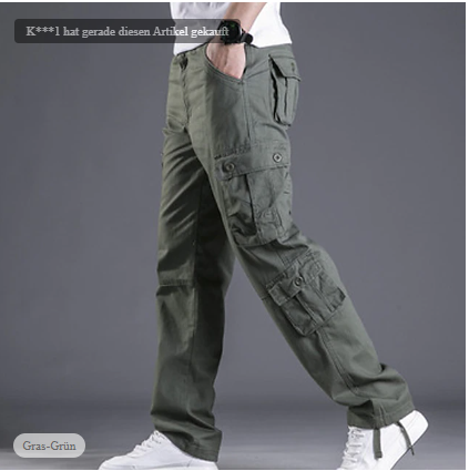 David - Pantalon Cargo Homme Coupe Slim Moderne