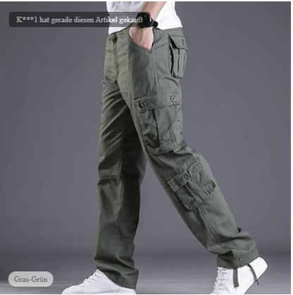 David - Pantalon Cargo Homme Coupe Slim Moderne