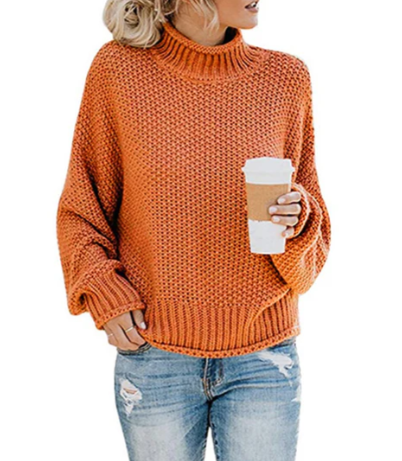 Pull col roulé femme Doux et chaud