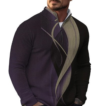 Pull décontracté pour homme avec imprimés sympas