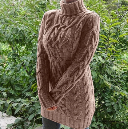 Pull tricoté main Motif crocheté