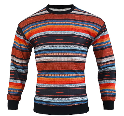 Pull homme côtelé col rond