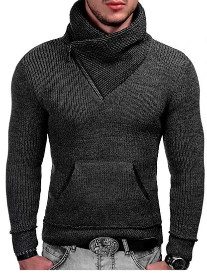 Pull en tricot tendance pour hommes style Harajuku