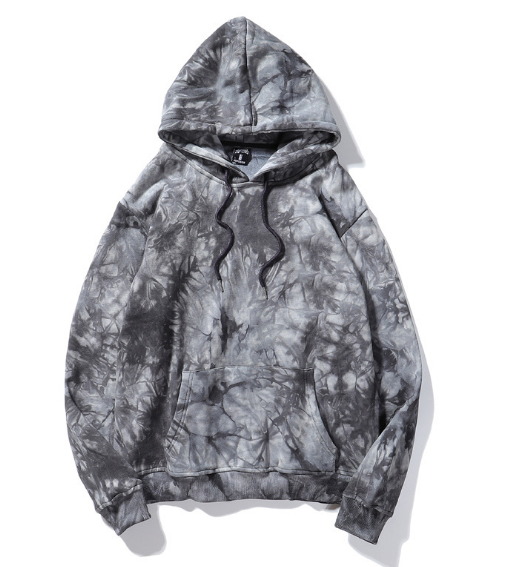Sweat à capuche homme stylé design tie-dye