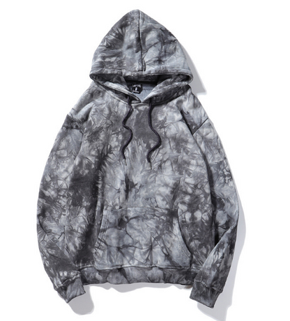 Sweat à capuche homme stylé design tie-dye