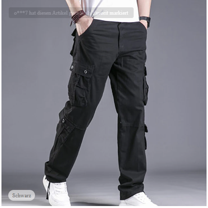 David - Pantalon Cargo Homme Coupe Slim Moderne